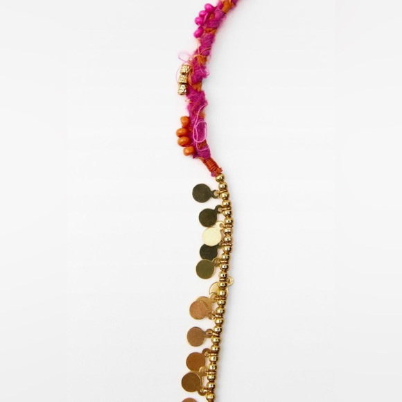 NWT. Zara Golden Combination Long Necklace. - Picture 5 of 9